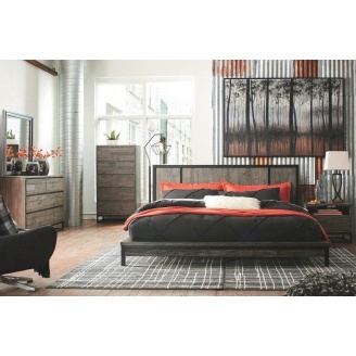 Ліжко в стилі LOFT (Bed-078)