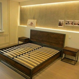 Кровать в стиле LOFT (Bed-056)