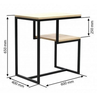 Приставний столик у стилі LOFT (Table - 911)
