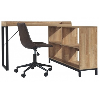 Угловой письменный стол в стиле LOFT (Office Table - 057)