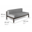 Модульный диван средний в стиле LOFT (Sofa - 35) Херсон