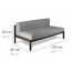 Модульний диван середній в стилі LOFT (Sofa - 35) Київ