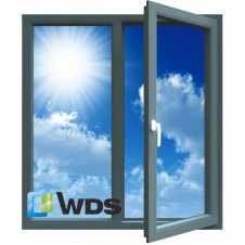 Вікно з 7-камерного профілю WDS Ultra7 1300x1400 мм з двокамерним енергозберігаючим склопакетом 40 мм