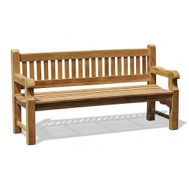 Лавочка со спинкой 1800 х 690 мм Garden park bench 02