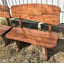 Лавка дерев'яна авторська 1000x500 із слебу в стилі Live Edge ручна робота від виробника Покровськ