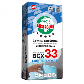Клей для плитки Anserglob BCX 33 25 кг