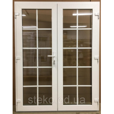 Двох-стулкові Пластикові вхідні двері Steko 1500x2050
