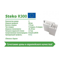 Пластикові двері Steko R300 Київ