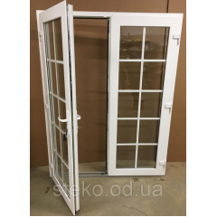 Двох-стулкові Пластикові вхідні двері Steko 1500x2050 Київ