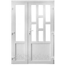 Двох-стулкові Пластикові вхідні двері Steko 1400x2050