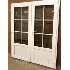 Двох-стулкові Пластикові вхідні двері Steko 1500x2050