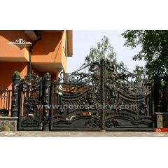 Ворота розпашні відкриті з хвірткою А1100126 Київ