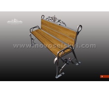 Кованая скамейка со спинкой А7105