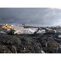 Разработка котлована с использованием экскаватора JCB 240 Киев