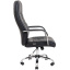 Офісне крісло Richman Ліон 1040-1120х580х580 мм Хром М1 чорний кожзам Херсон