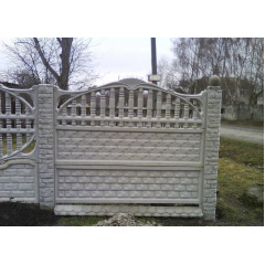 Забор декоративный железобетонный №7 Арка кирпичная 1,5х2 м Киев