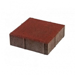 Тротуарная плитка UNIGRAN Квадрат стандарт красная 200х200х60 мм Херсон