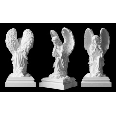Скульптура Ангел на коліні на п'єдесталі 770х360х360 мм Вінниця