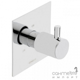 Вбудований перемикач на 3 зони Genebre Tau 65114 30 45 66 Хром