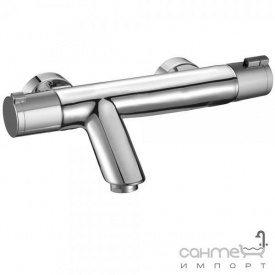 Настінний термостатичний змішувач для ванни без душового гарнітура Clever Distribucion Nine 98929 Хром