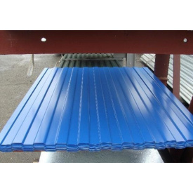 Профнастил матовий 0,5 мм синій