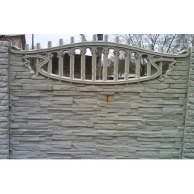 Забор декоративный железобетонный №10 Песчаник арочный 1,5х2 м