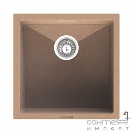 Гранітна кухонна мийка Fabiano Quadro 45х40 Cream/Кремовий