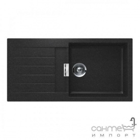 Гранитная кухонная мойка Schock Cristalite Primus D100 L оборотная 10 onyx