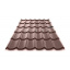 Металочерепиця MONTERREY 0,5х1195 мм шоколадно-коричневий (Arcelor Mittal) Київ