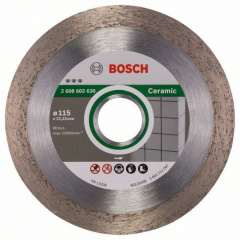 Диск алмазний Bosch for Ceramic 115х22,23 мм Рівне