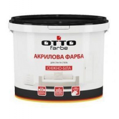 Матова акрилова фарба OTTO farbe 1,4 кг біла Харків