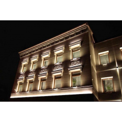 Проектирование и монтаж освещения фасадов здания Донецк