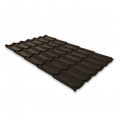 Металлочерепица Ruukki Monterrey Polyester Matt 0,5 мм Темно-коричневый (RR32) Киев