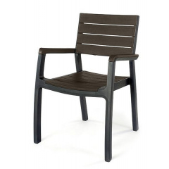 Стілець пластиковий Keter Harmony armchair сіро-коричневий Рівне