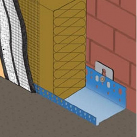 Профиль цокольный алюминиевый 123x0,8 мм