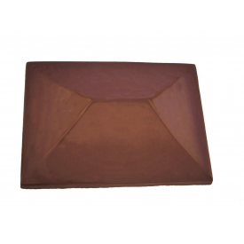 Кришка ковпак для забору Китай червона 310х310 мм