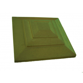 Крышка колпак для забора Карпаты желтая 500х500 мм