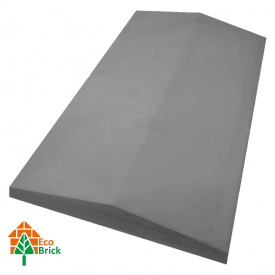 Коник для забору бетонний 400х700 мм сірий