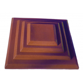 Кришка ковпак для забору Каскад червона 450х580 мм