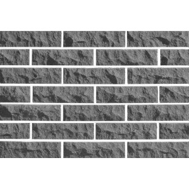 Цегла облицювальна ECOBRICK скеля рваний камінь 250x100x65 мм світло-сірий