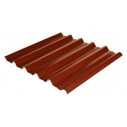 Профнастил ЄвроБуд Н-44 0,5 мм цинк/полімер червоний