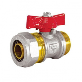 Кран для МП трубы SANTAN Premium, усиленный 20х3/4" Н КБ