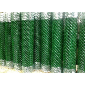 Сетка рабица в ПВХ 35х35/2 (1,2мм) 1,5м/10м