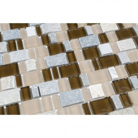 Мозаїка мармур скло VIVACER DAF106, 31х30 см