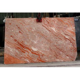 Мармур TIGER сляб 20 мм біло-рожевий-коричневий