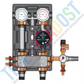 Насосная группа Meibes D-UK-HE 1 с насосом Grundfos UPS 25-60 нерж. (т/о 36 пл.)