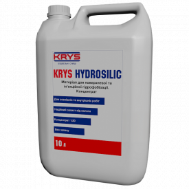 Материал-концентрат для поверхностной и инъекционной гидрофобизации KRYS HYDROSILIC 10 л