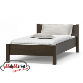 Ліжко Меблі Сервіс Фантазія ДСП 65,4х102,4х212,2 см венге темний зі спальним місцем 90х200 мм