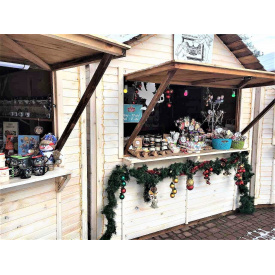 Торговий павільйон, кіоск дерев'яний 2,25х2,25 м