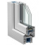 Балконний Блок VEKA SOFTLINE з однокамерним енергозберігаючим склопакетом 800x1300 мм Черкаси